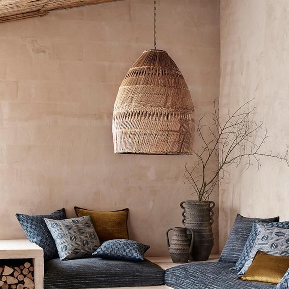 Dining Table Pendant Light Handmade Rattan Lampshade