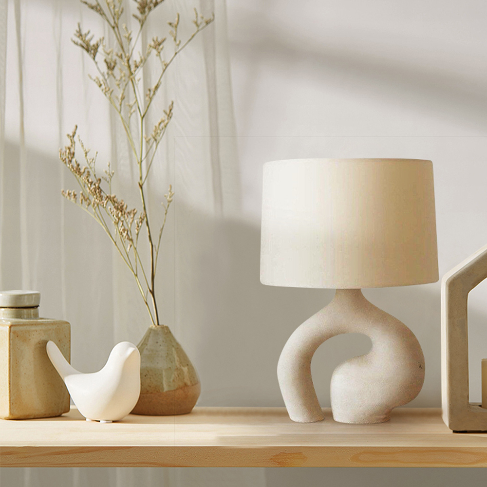 Nordic Simple Resin Table Lamp Bedroom Bedside Lamp