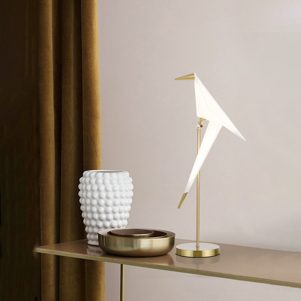 Nordic Luxury Thousand Paper Crane Bird Table Lamp