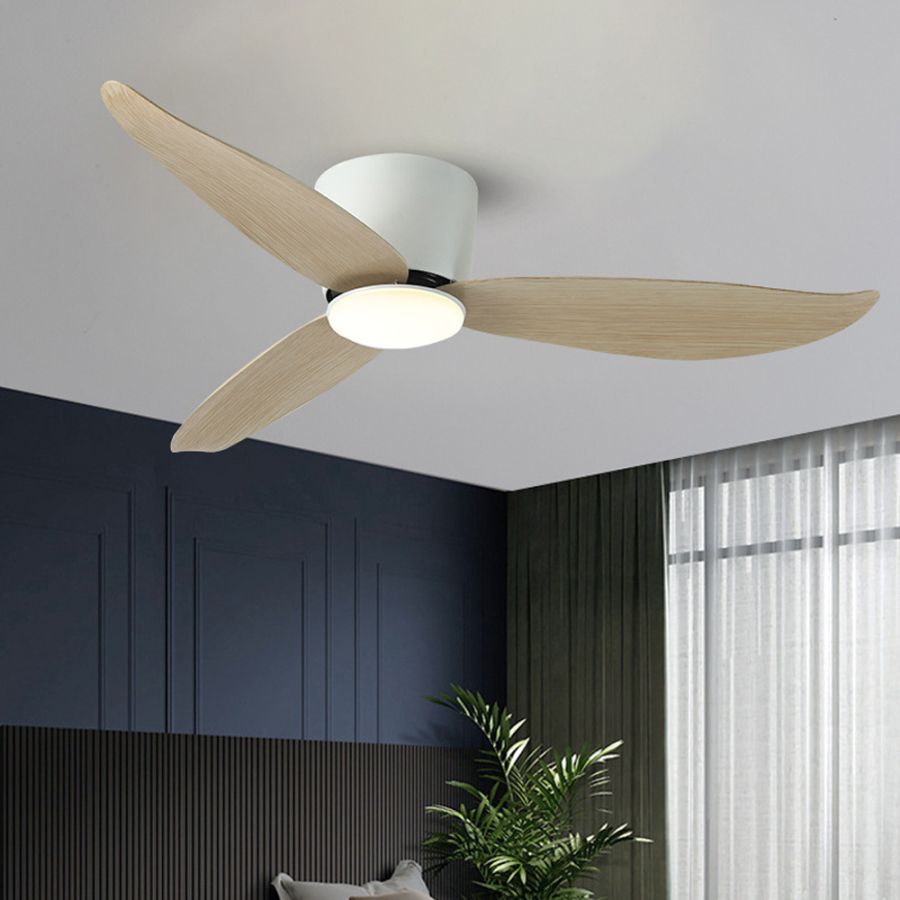 Nordic Living Room Smart Remote Control Ceiling Fan Lamp LED light Fan