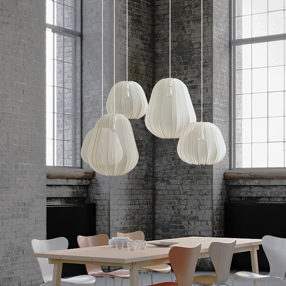 Nordic Creative Chandelier Romantic Home Decor Fabric Restaurant Light