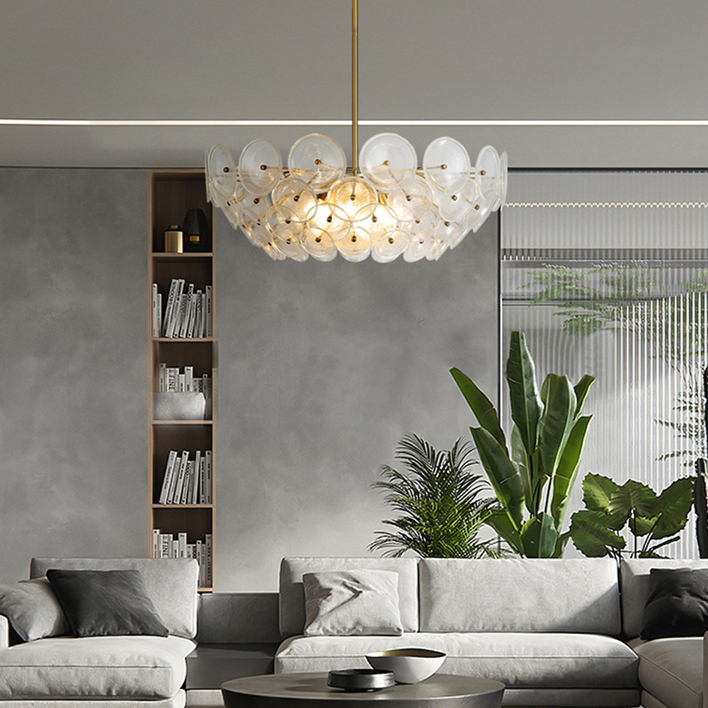 Italian Designer Modern Living Room Crystal Chandelier Creative Glass Pendant Light