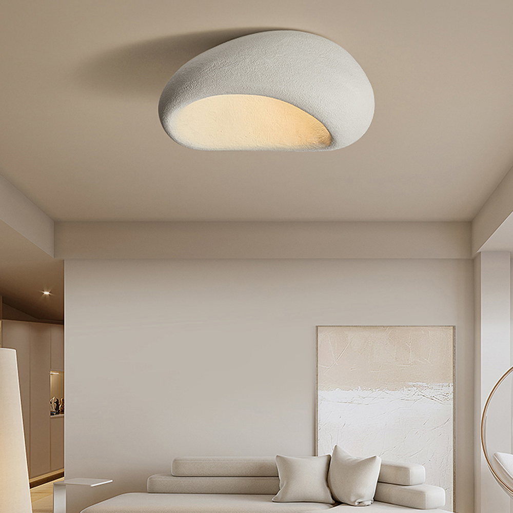 Modern Wabi-sabi Style Ceiling Lamp Japanese Style Master Bedroom Resin Lamp