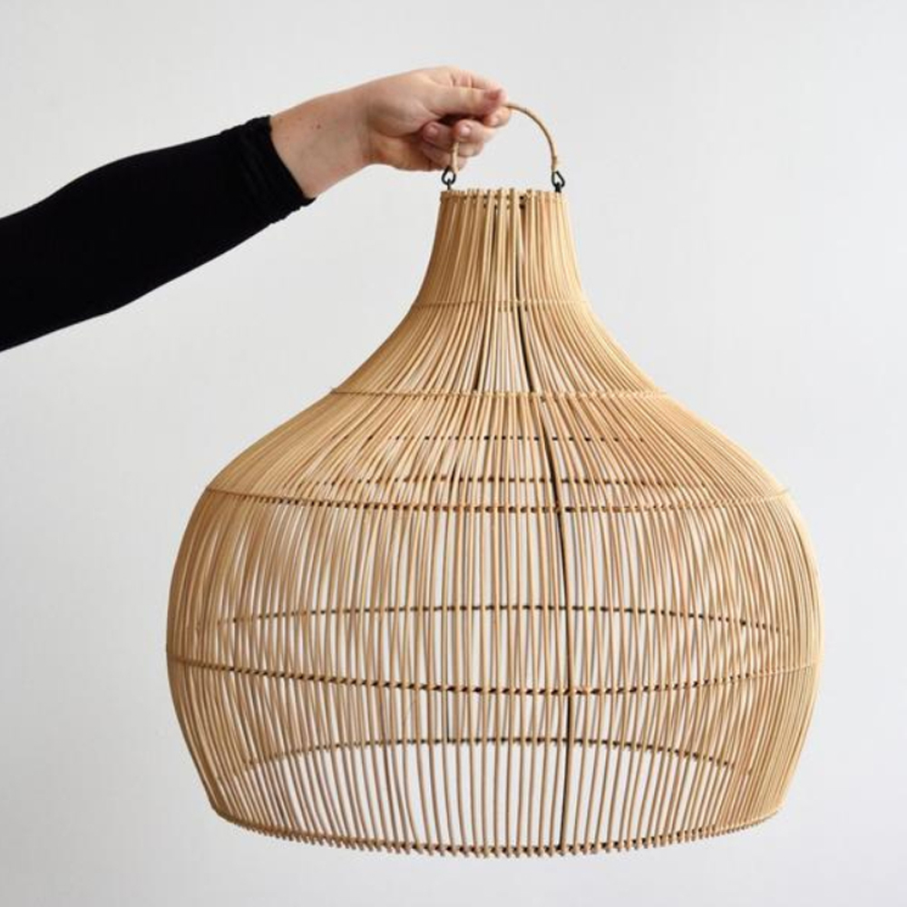 Designer Handicraft Rattan Lampshade Pendant Lighting For Kitchen Island