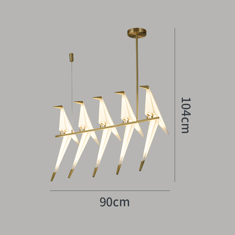 Dutch Minimalist Paper Cranes Ceiling Light Origami Bird Pendant Lamps