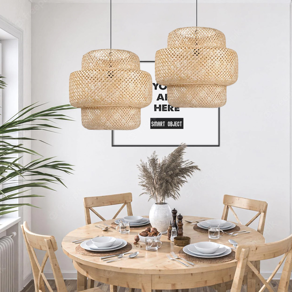 SINNERLIG Bamboo Pendant Light Nordic Simple Chandelier