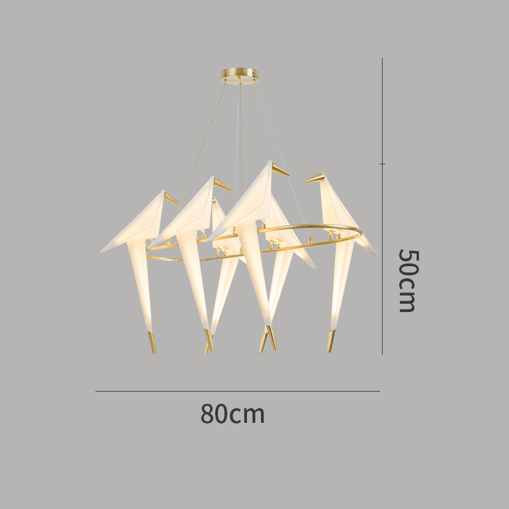Dutch Minimalist Paper Cranes Ceiling Light Origami Bird Pendant Lamps