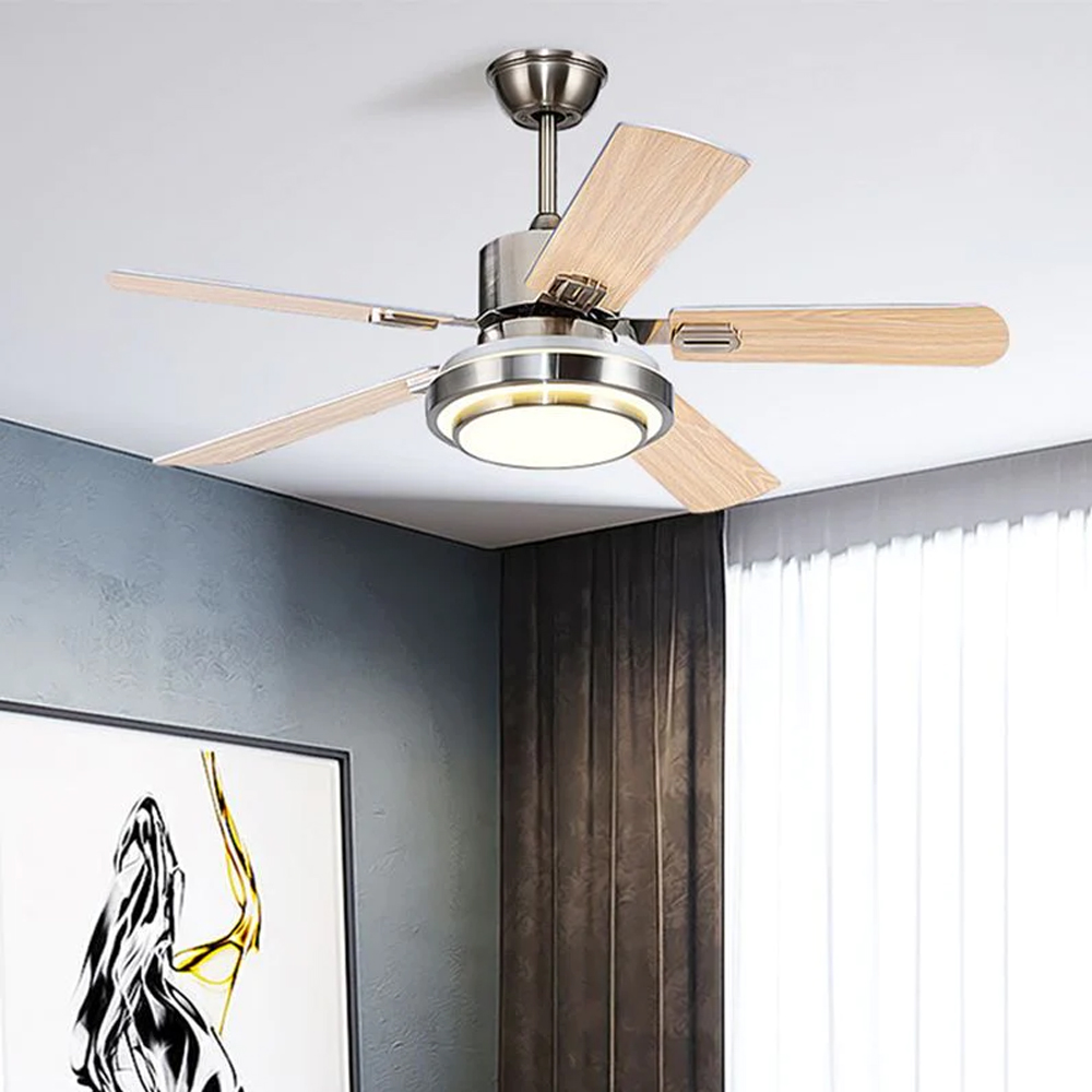 Metal Ceiling Fans Modern Style 1 Light