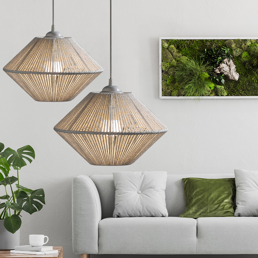 Custom Rope Pendant Light Rope Pendant Lights – lighting-forest