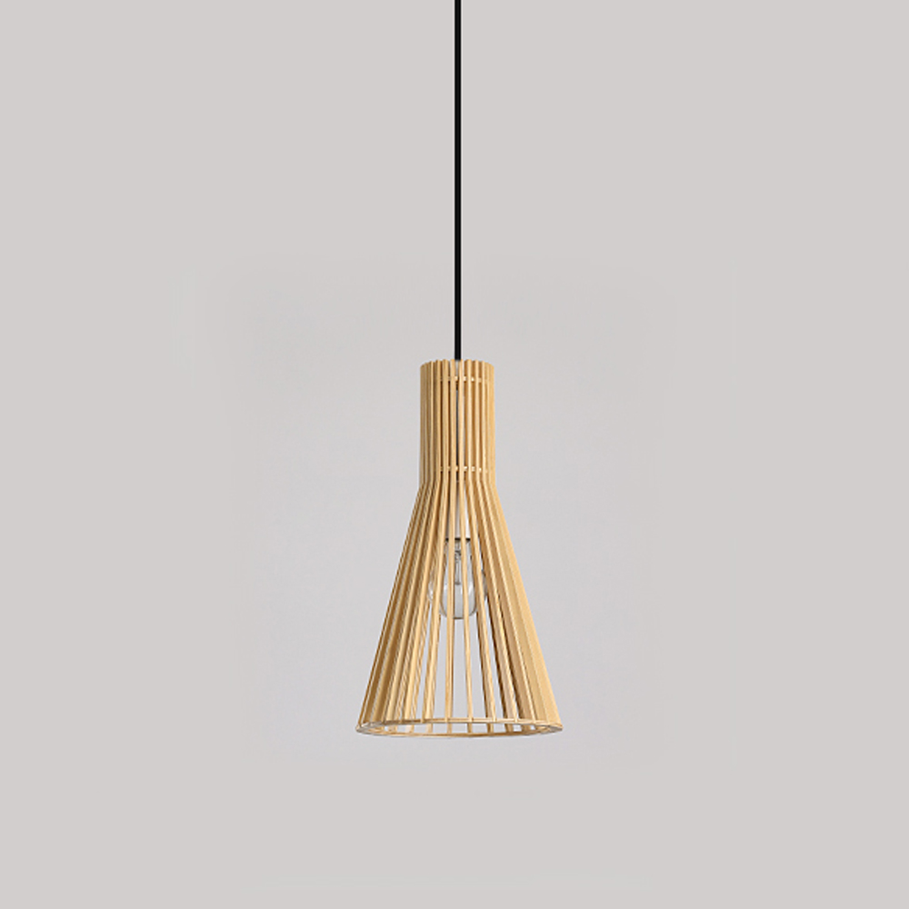 Japanese Classical Bedroom Bedside Wooden Small Pendant Light