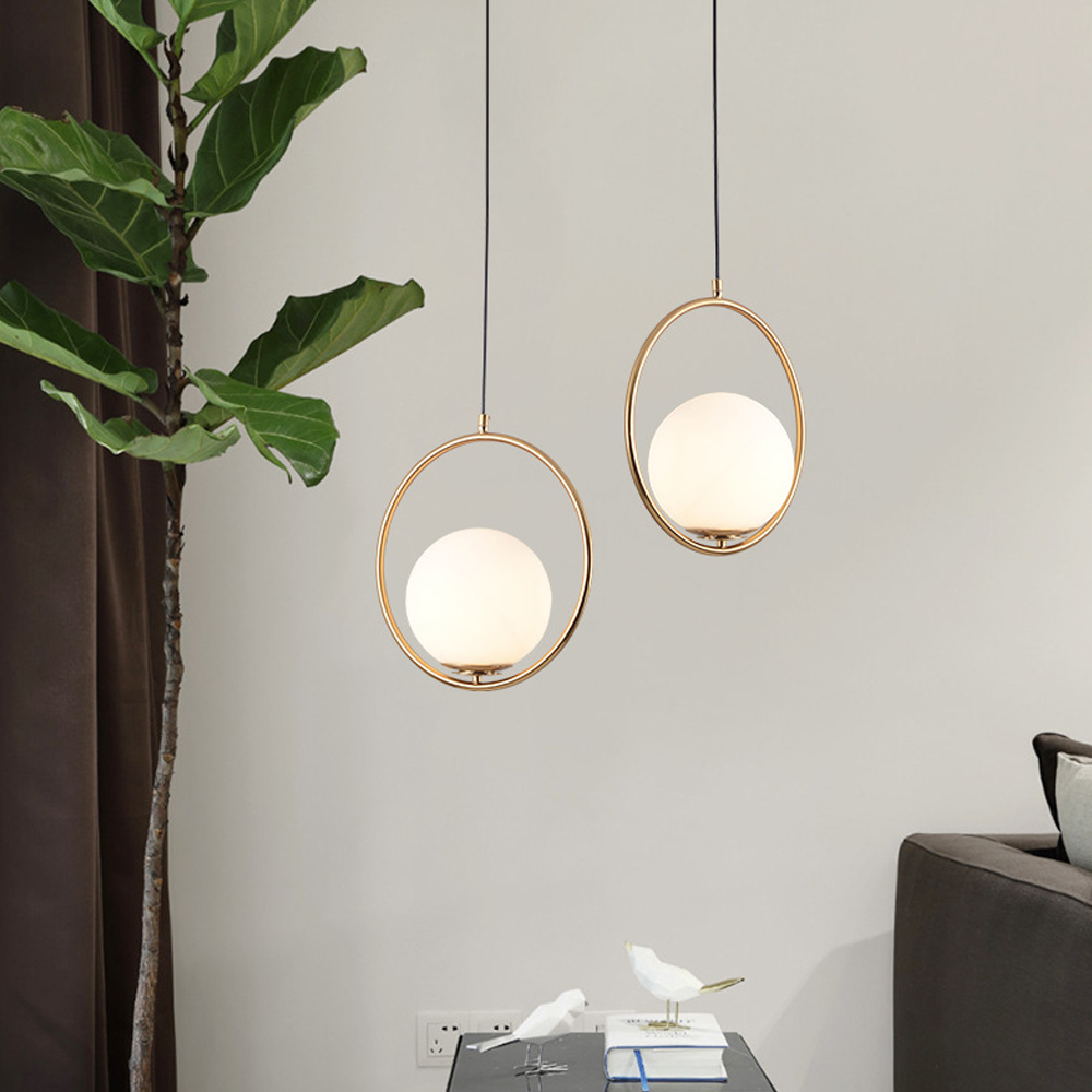 Modern Lighting Ball Glass Chandelier Art Deco Glass Bubble Lamp