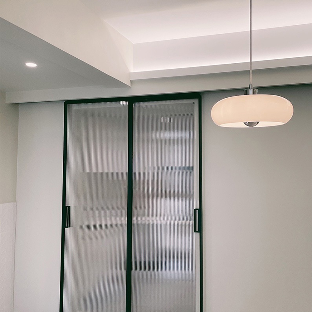 Milk White Glass Pendant Light Dining Room Hanging Chandelier
