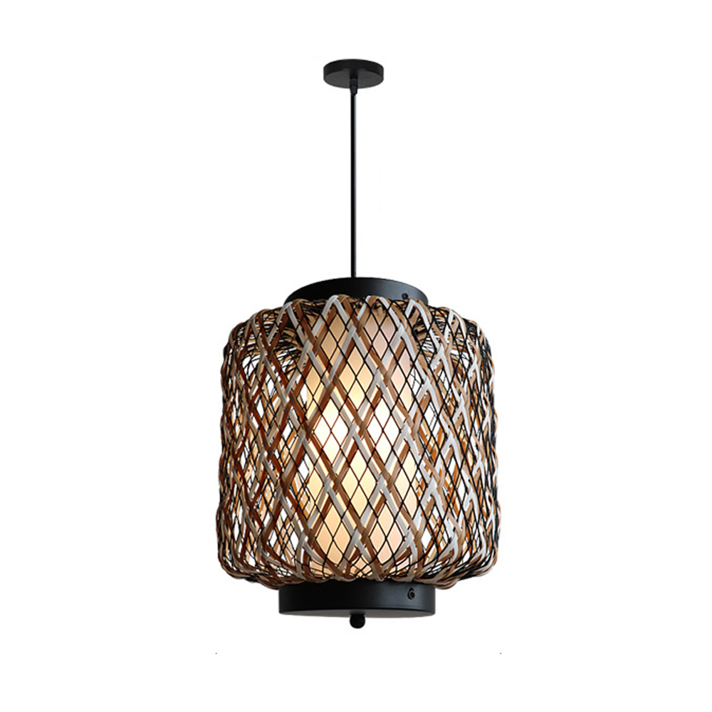 Outdoor Waterproof Lantern Chandelier Garden Balcony Rattan Decorative Lamps