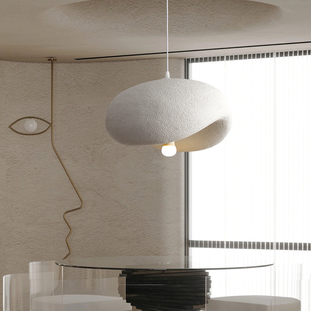 Cream Wabi-sabi Style Chandelier Living Room Restaurant Pendant Light Creative Lighting