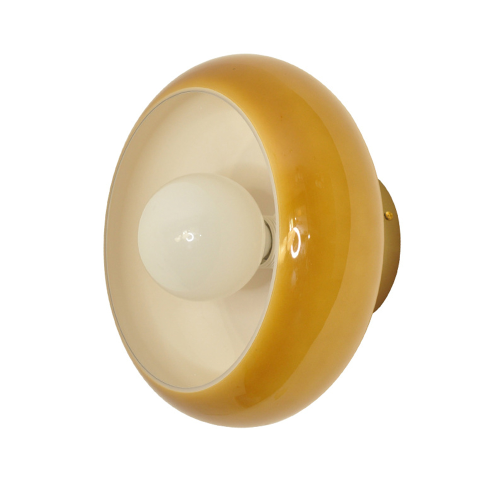 Mid-Century Modern Glass Wall Lamp Bedside Sconce