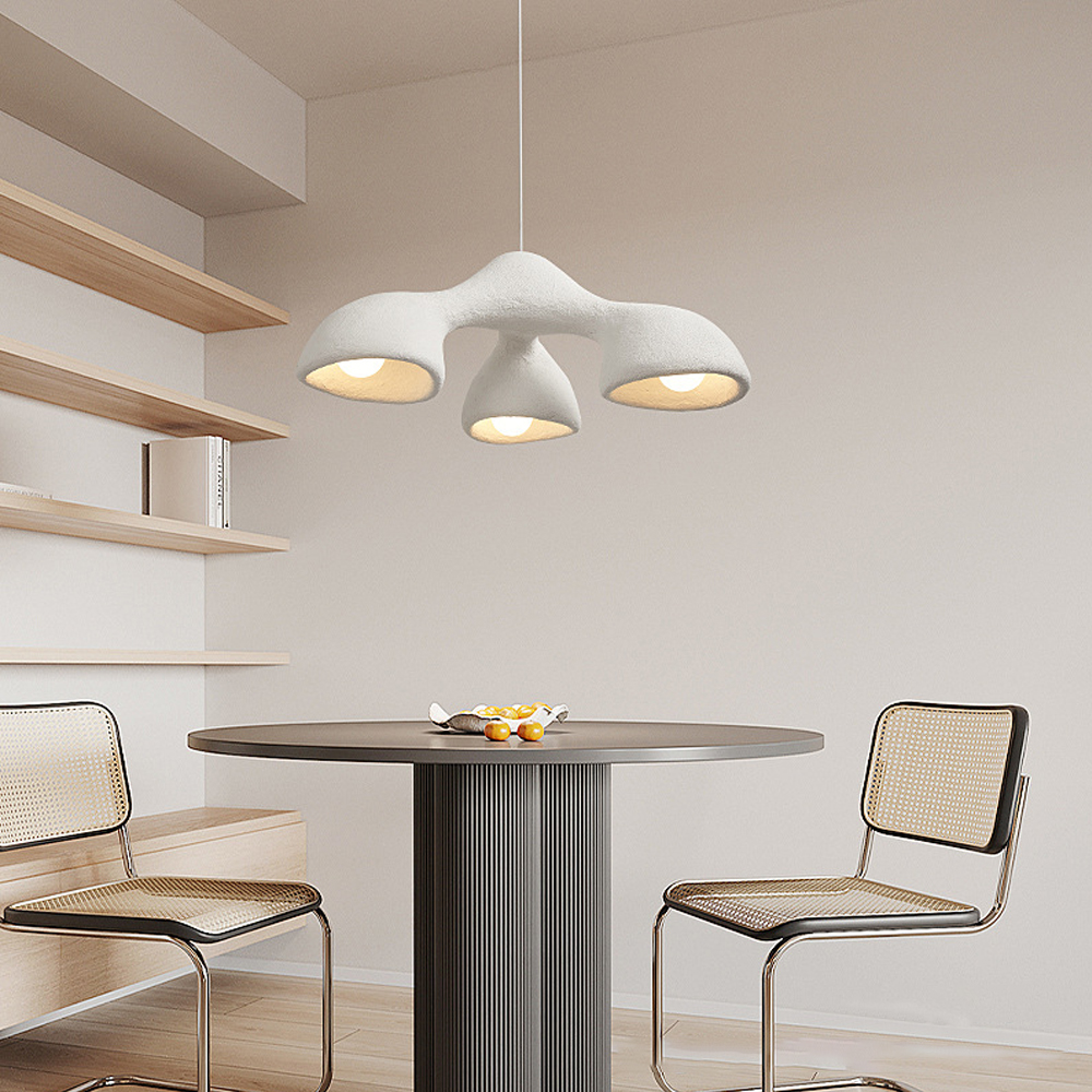 Designer Wabi-sabi Chandelier Micro-cement Original Handmade Living Room Pendant Lighting