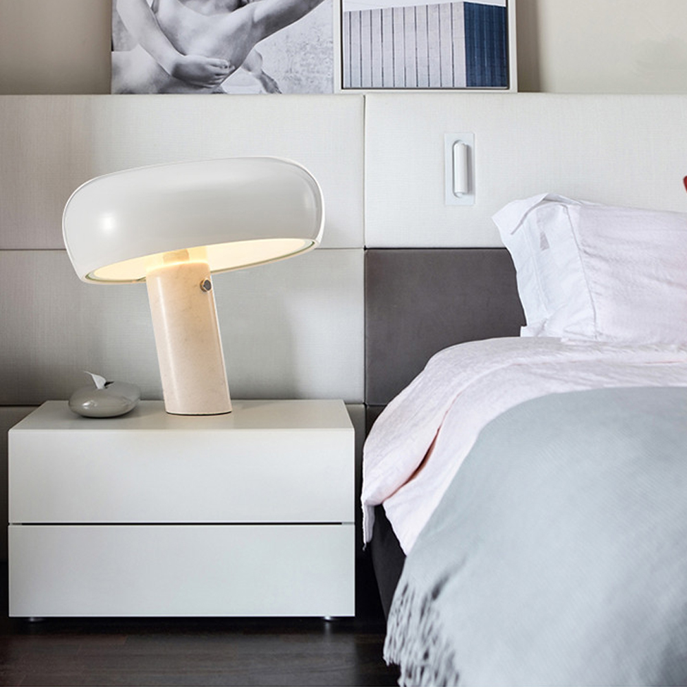 Italian Snoopy Mushroom Marble Table Lamp Bedside Lamp