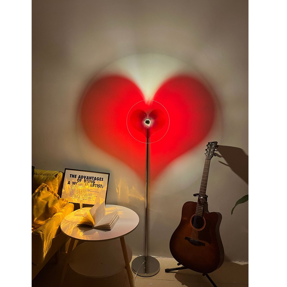 Bauhaus Romantic Heart Table Lamp Bedroom Floor Lamp Projector