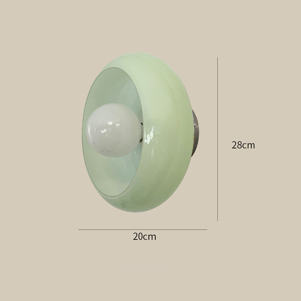 Mid-Century Modern Glass Wall Lamp Bedside Sconce