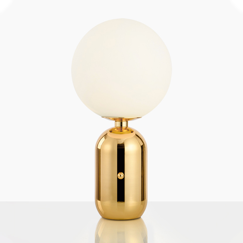 Nordic Simple Bedroom Bedside Light Luxury Glass Ball Table Lamp