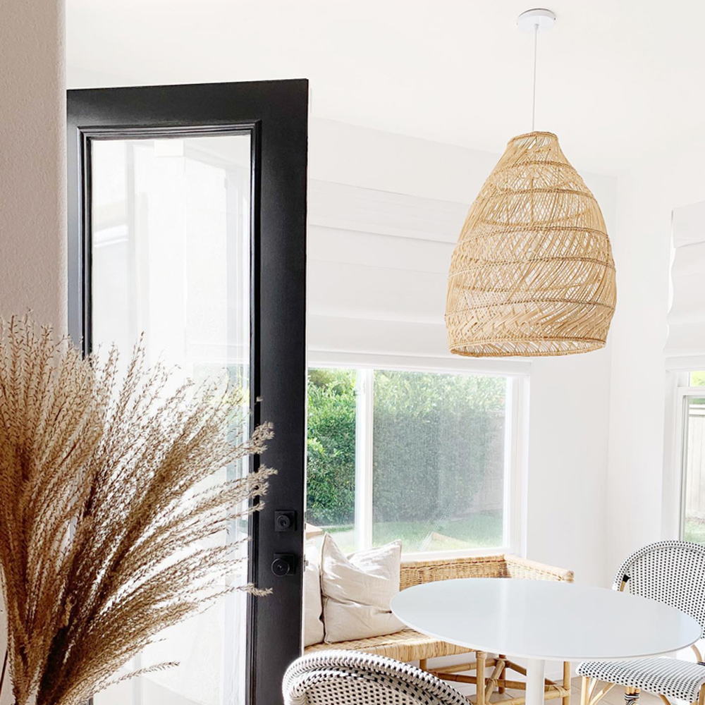 Dining Room Rattan Chandelier B&B Pastoral Bamboo Pendant Lamp