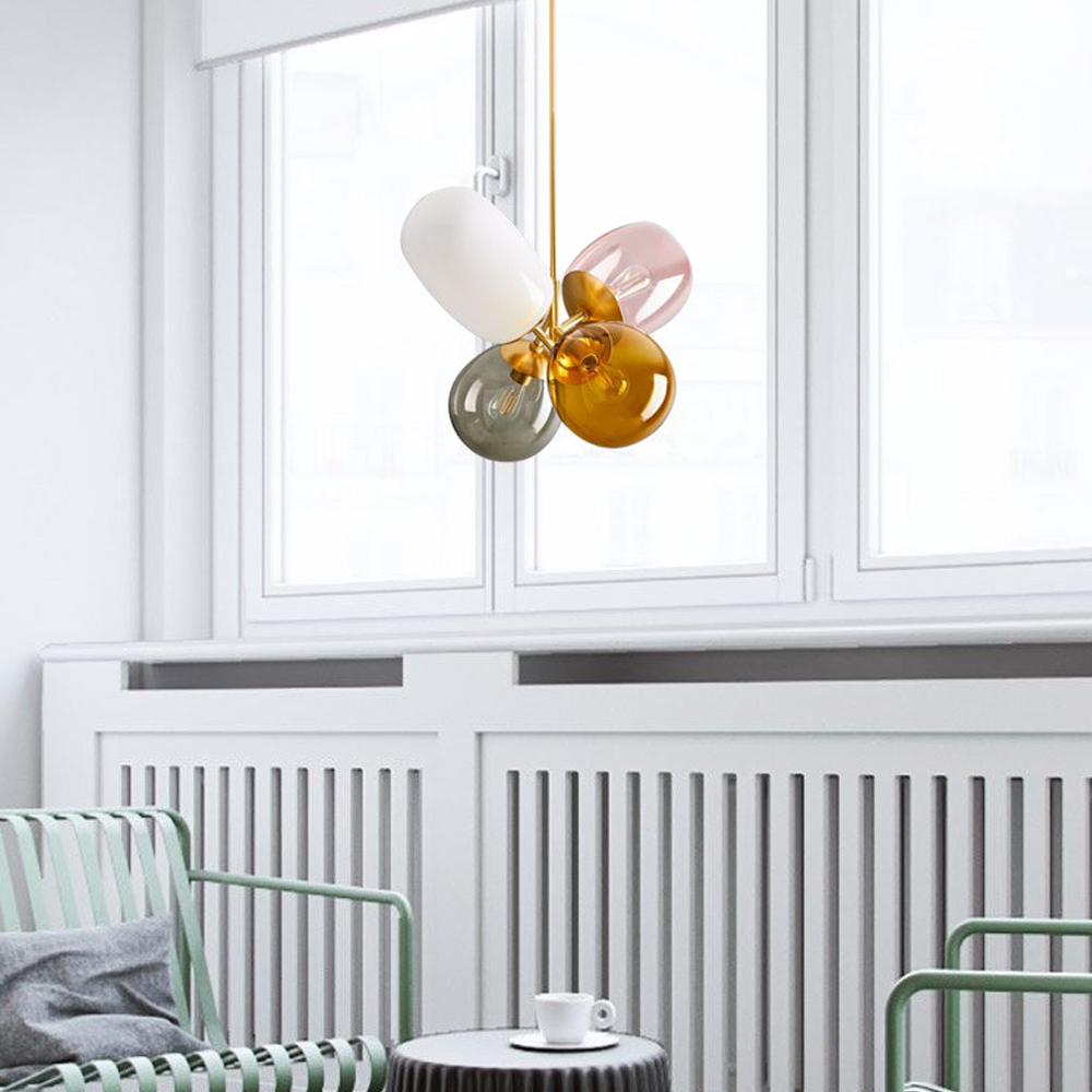 Nordic Glass Balloon Chandelier Children's Room Bedroom Lamps