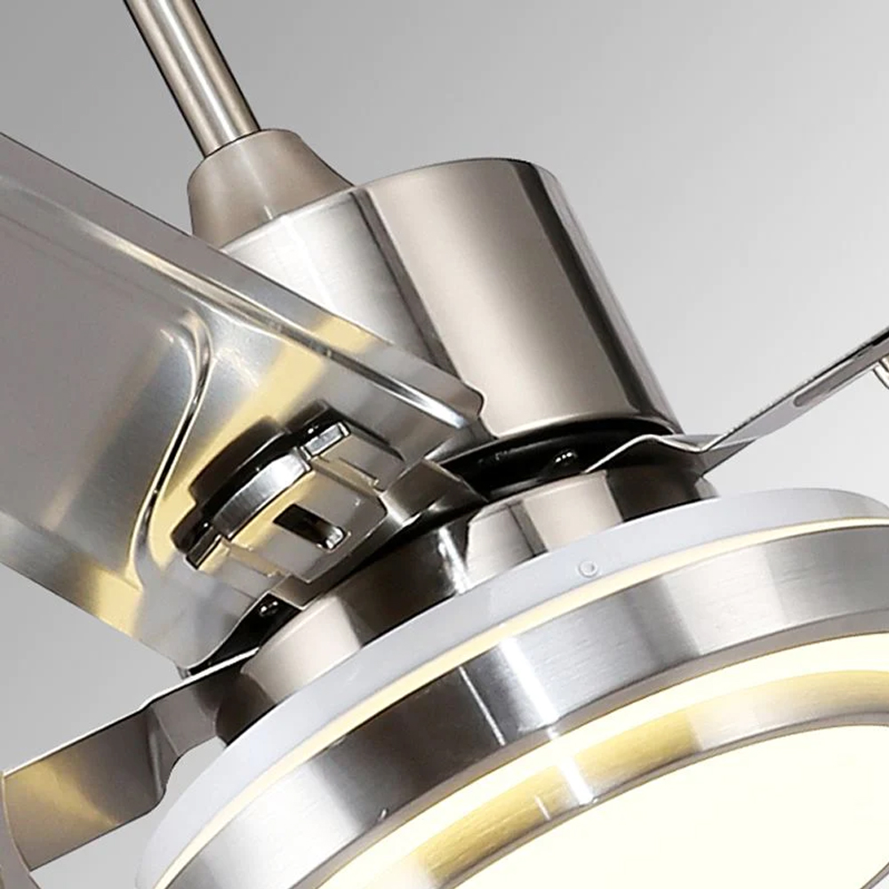 Metal Ceiling Fans Modern Style 1 Light