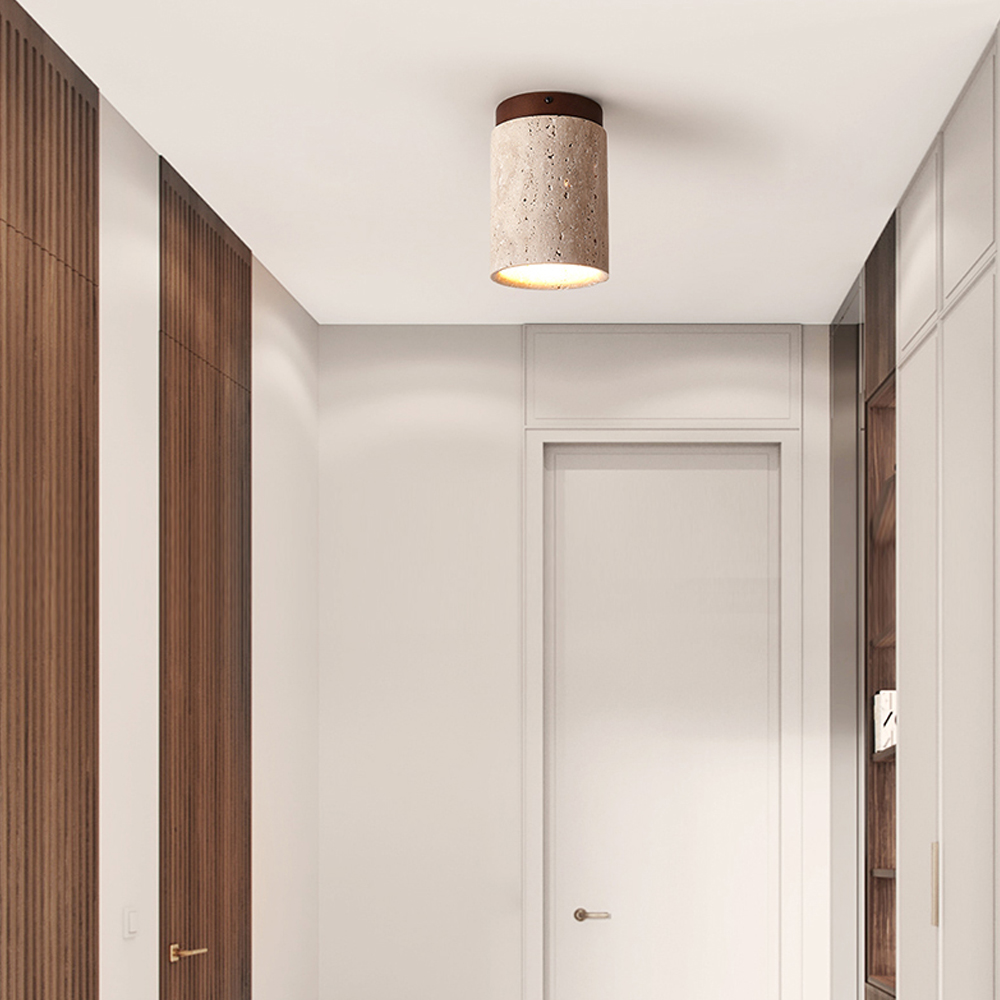 Nordic Living Room Corridor Wood Ceiling Lamp Designer Downlight