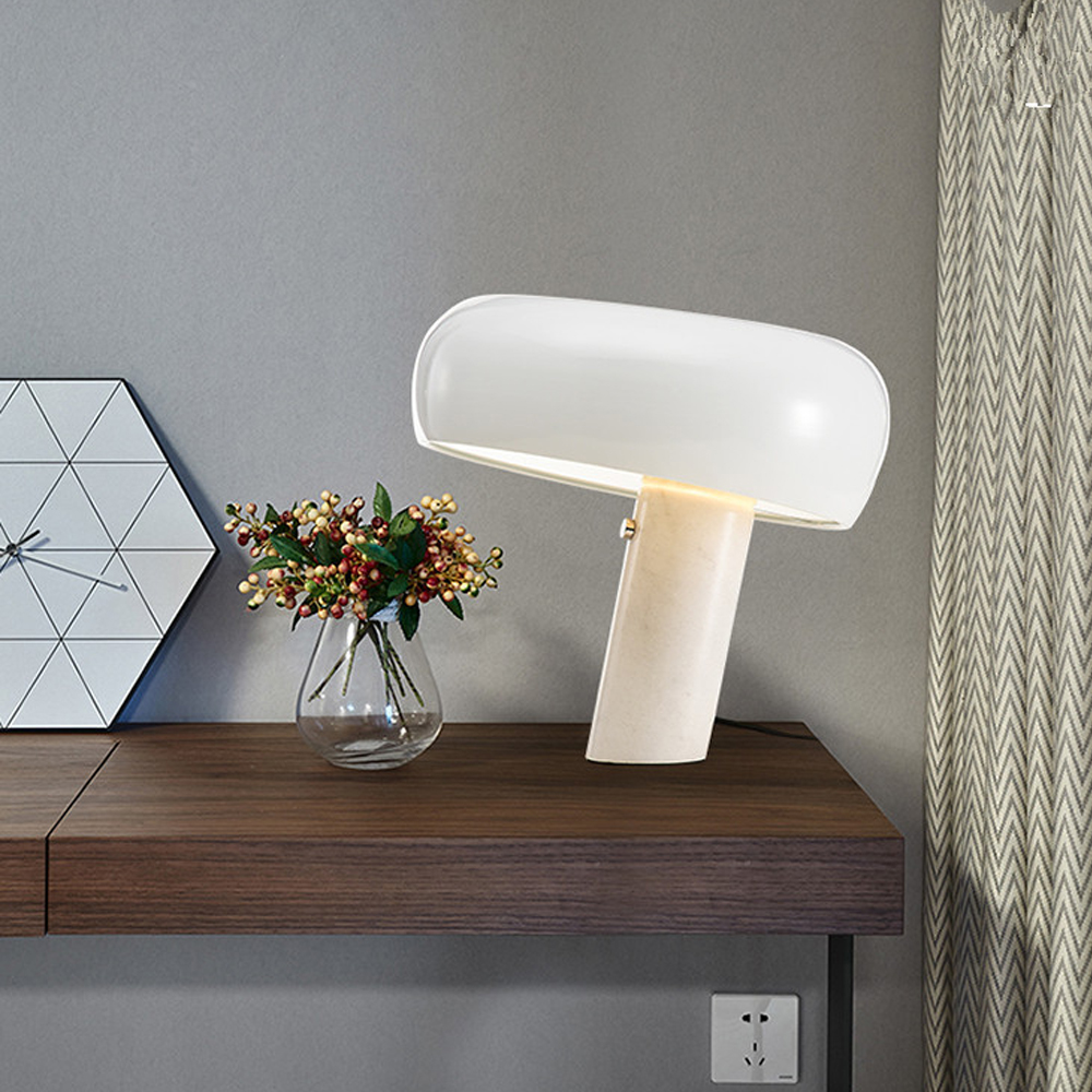 Italian Snoopy Mushroom Marble Table Lamp Bedside Lamp