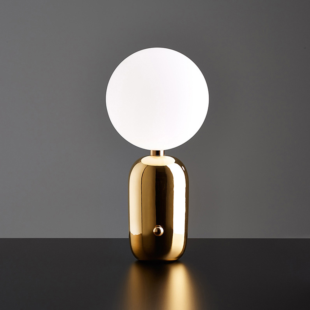 Nordic Simple Bedroom Bedside Light Luxury Glass Ball Table Lamp