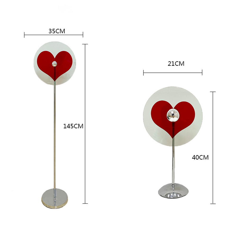 Bauhaus Romantic Heart Table Lamp Bedroom Floor Lamp Projector