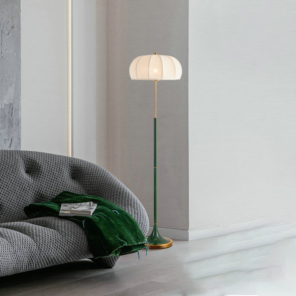 European Mid Century Modern Green Floor Lamp White American Floor Lamp