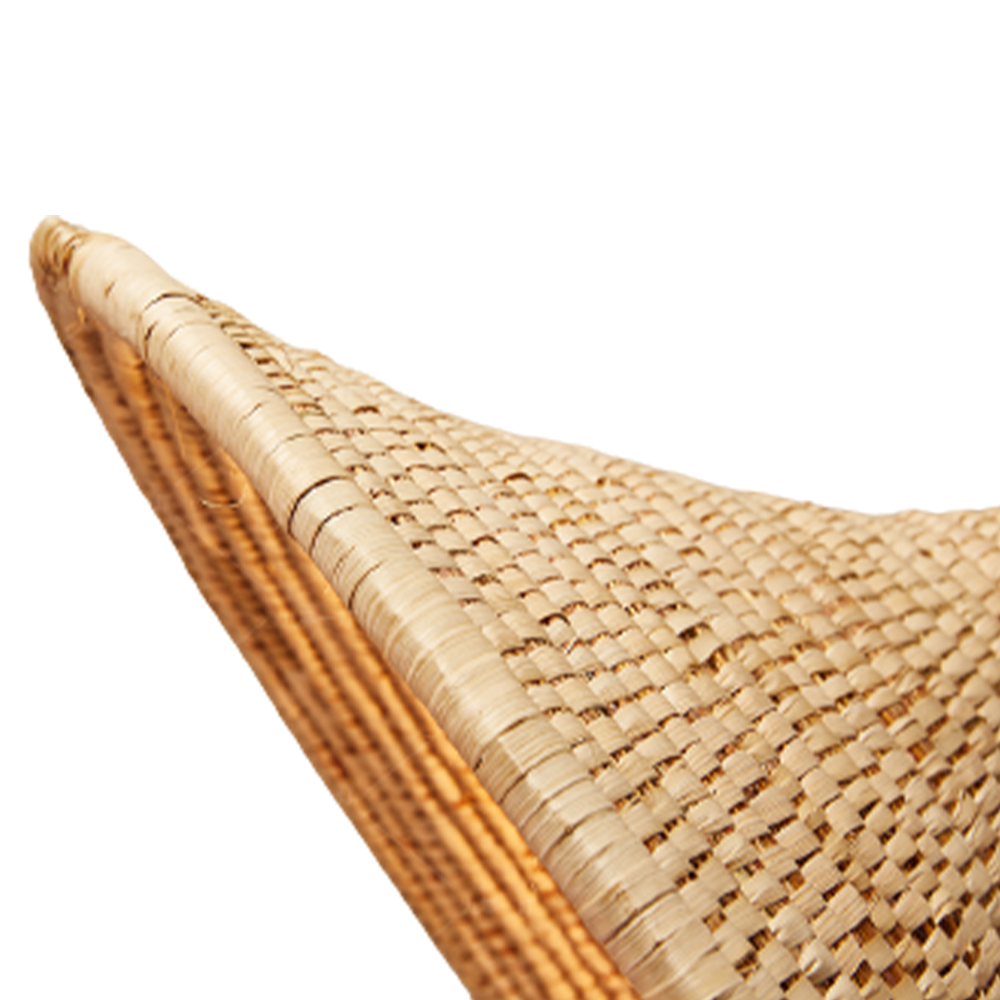 Wabi-sabi Hardwired Rattan Straw Hat Pendant Light Home Decor Lamp