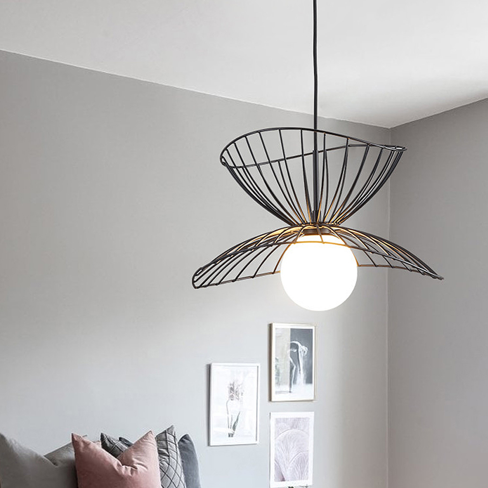 Nordic Iron Artwork Bedroom Pendant Lamp INS Fashion Chandelier