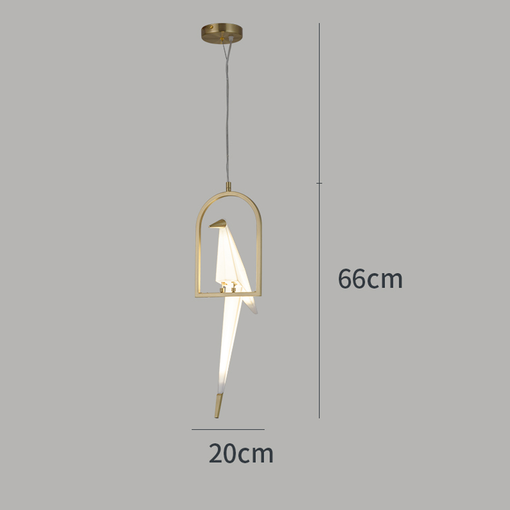 Dutch Minimalist Paper Cranes Ceiling Light Origami Bird Pendant Lamps