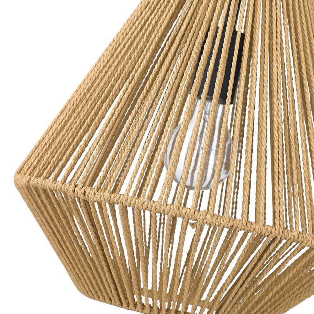 Hand Woven Rope Chandelier Vintage American Contemporary Pendant Lights