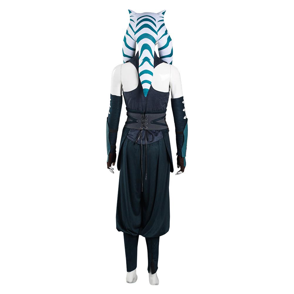 The Mandalorian S2 Ahsoka Tano Top Pants Outfits Cosplay Costume Halloween Carnival Suit