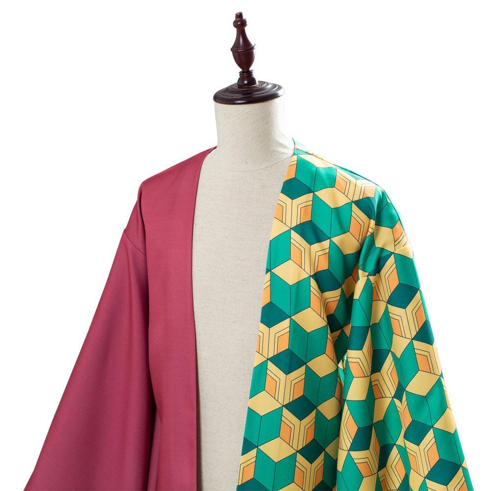 Anime Demon Slayer: Kimetsu no Yaiba Tomioka Giyuu Kimono Cloak Outfits Halloween Carnival Suit Cosplay Costume