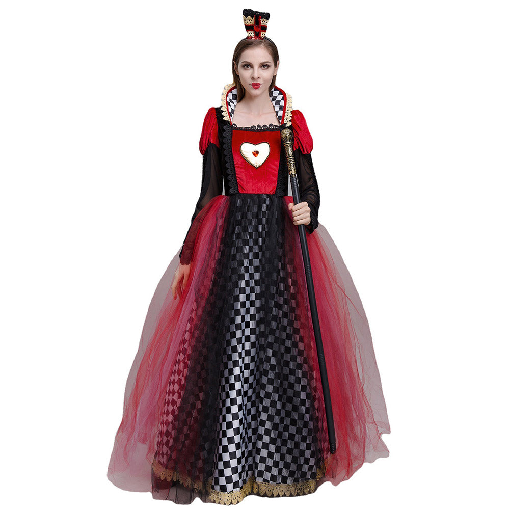 Movie Alice in Wonderland Queen Of Hearts Red Queen Cosplay Costume Ou