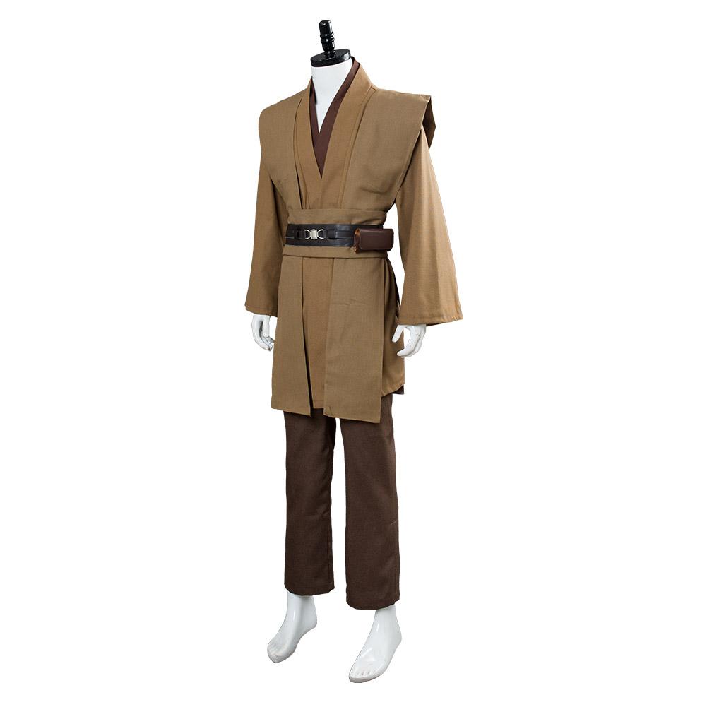 Movie Star Wars Kenobi Jedi TUNIC Outfits Brown Version No Cloak Halloween Carnival Suit Cosplay Costume