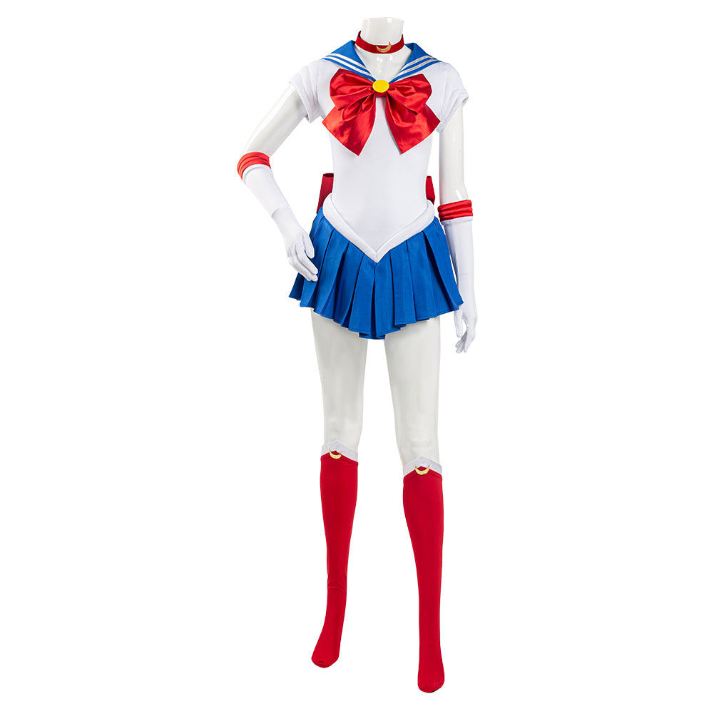 Anime Sailor Moon Tsukino Usagi Uniform Dress Outfits Cosplay Costume