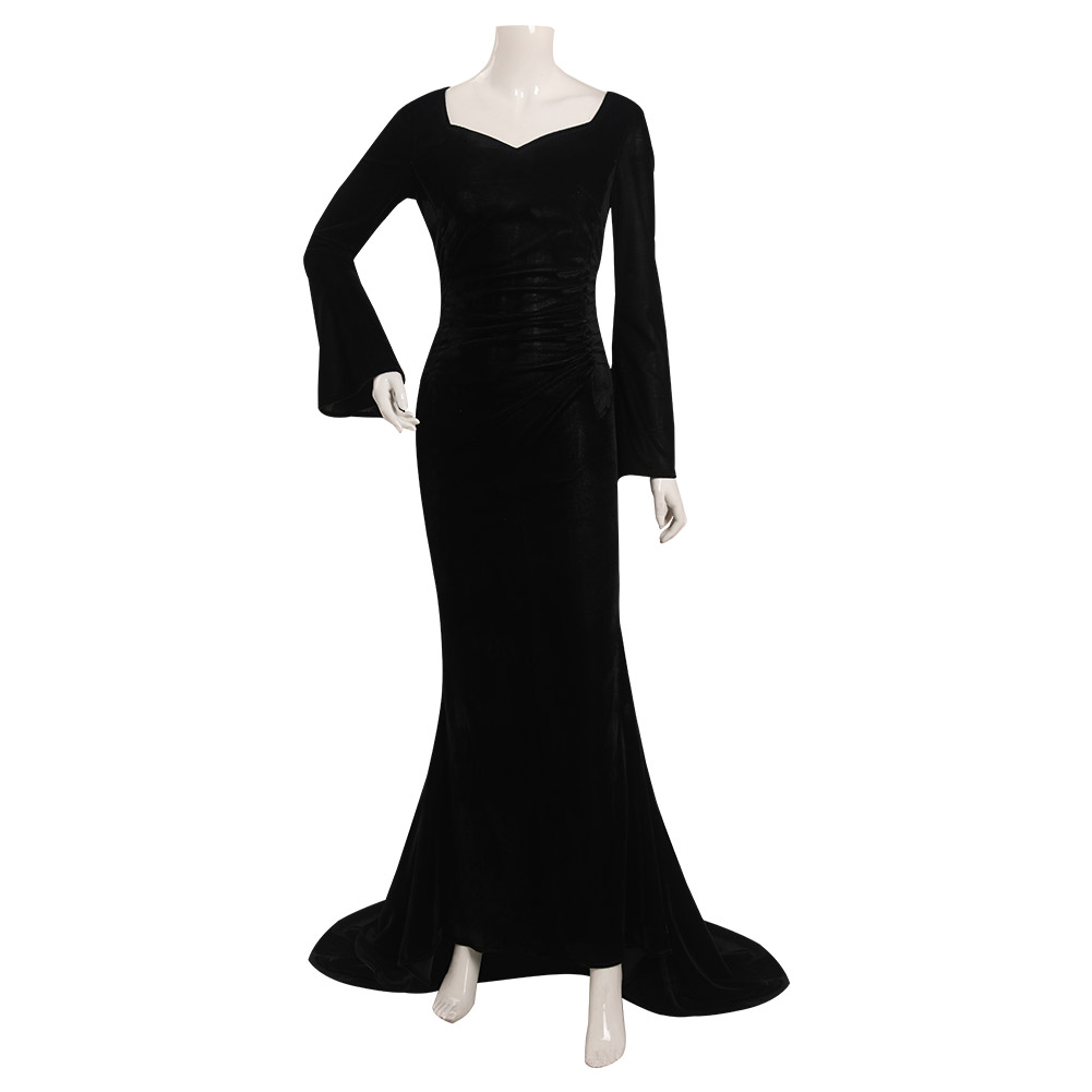 TV The Addams Family Wednesday Morticia Addams Cosplay Costume Dress Outfits Halloween Carnival Suit