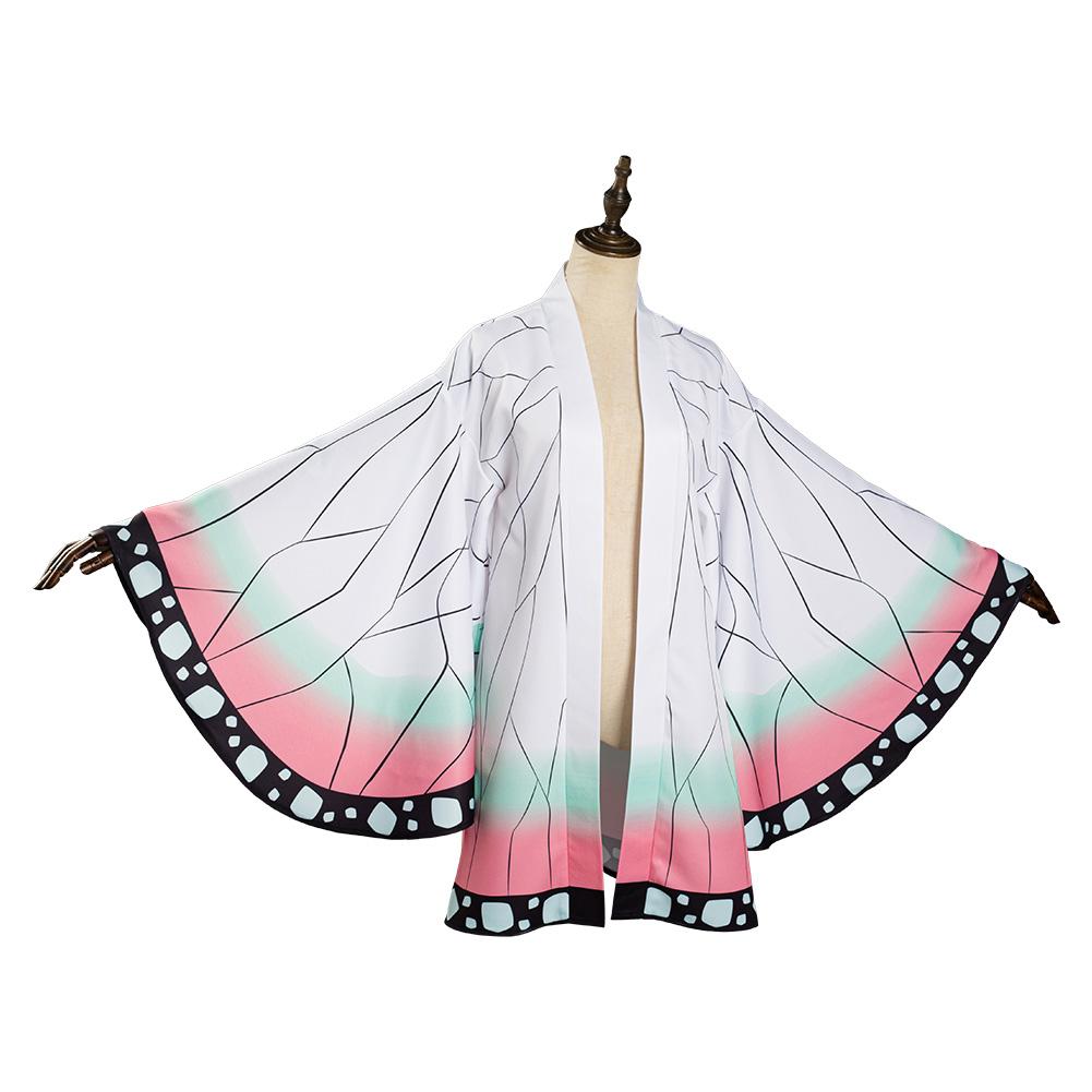 Demon Slayer: Kimetsu no Yaiba-Kochou Shinobu Kimono Cloak Outfits Halloween Carnival Suit Cosplay Costume