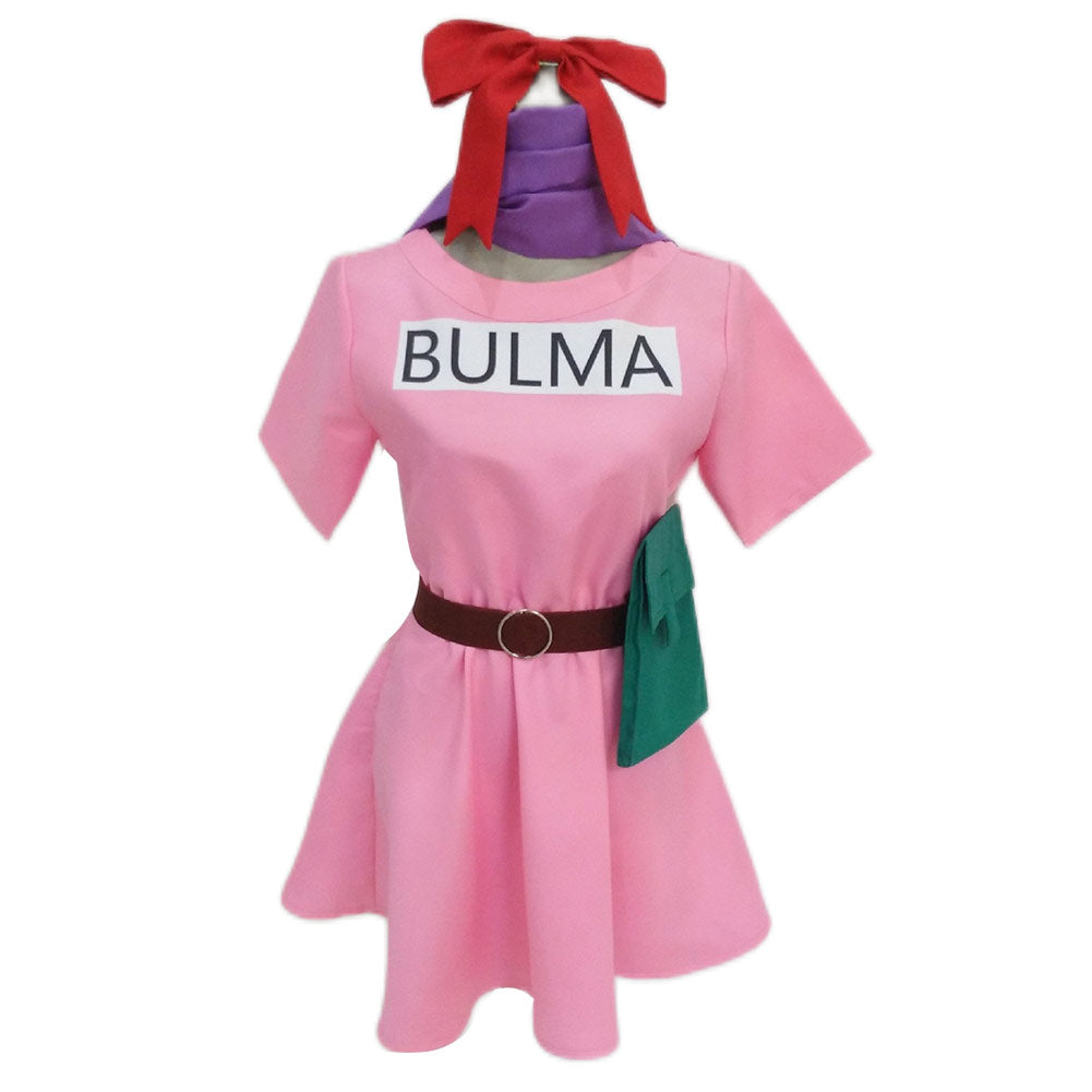 Anime Dragon Ball Bulma Cosplay Costume Festival Party Outfit 
