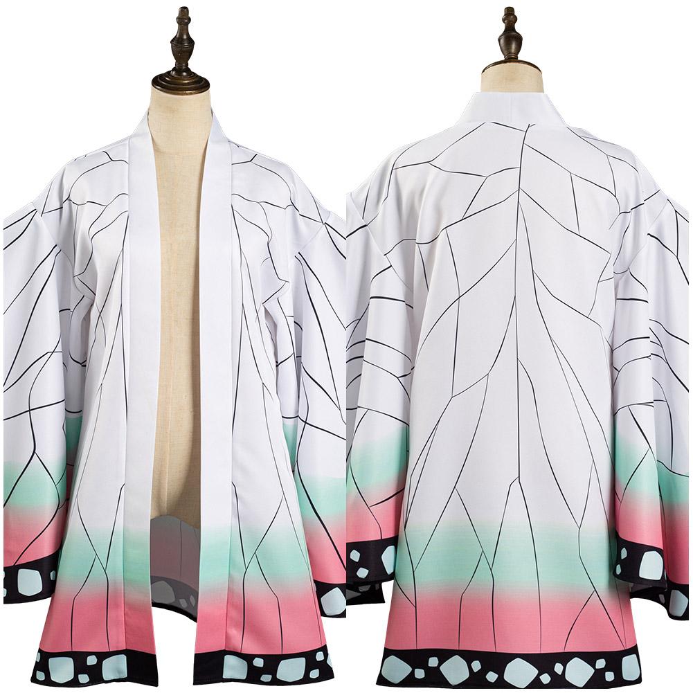 Demon Slayer: Kimetsu no Yaiba-Kochou Shinobu Kimono Cloak Outfits Halloween Carnival Suit Cosplay Costume