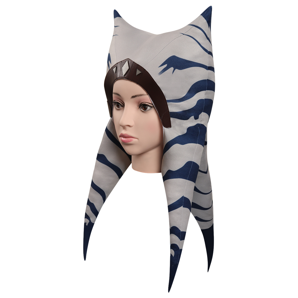 Movie Star Wars Ahsoka Tano Adult Cosplay Costume Hat Cap Headgear Accessories Halloween Suit Props