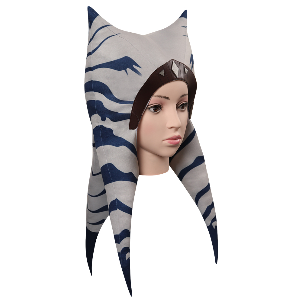 Movie Star Wars Ahsoka Tano Adult Cosplay Costume Hat Cap Headgear Accessories Halloween Suit Props