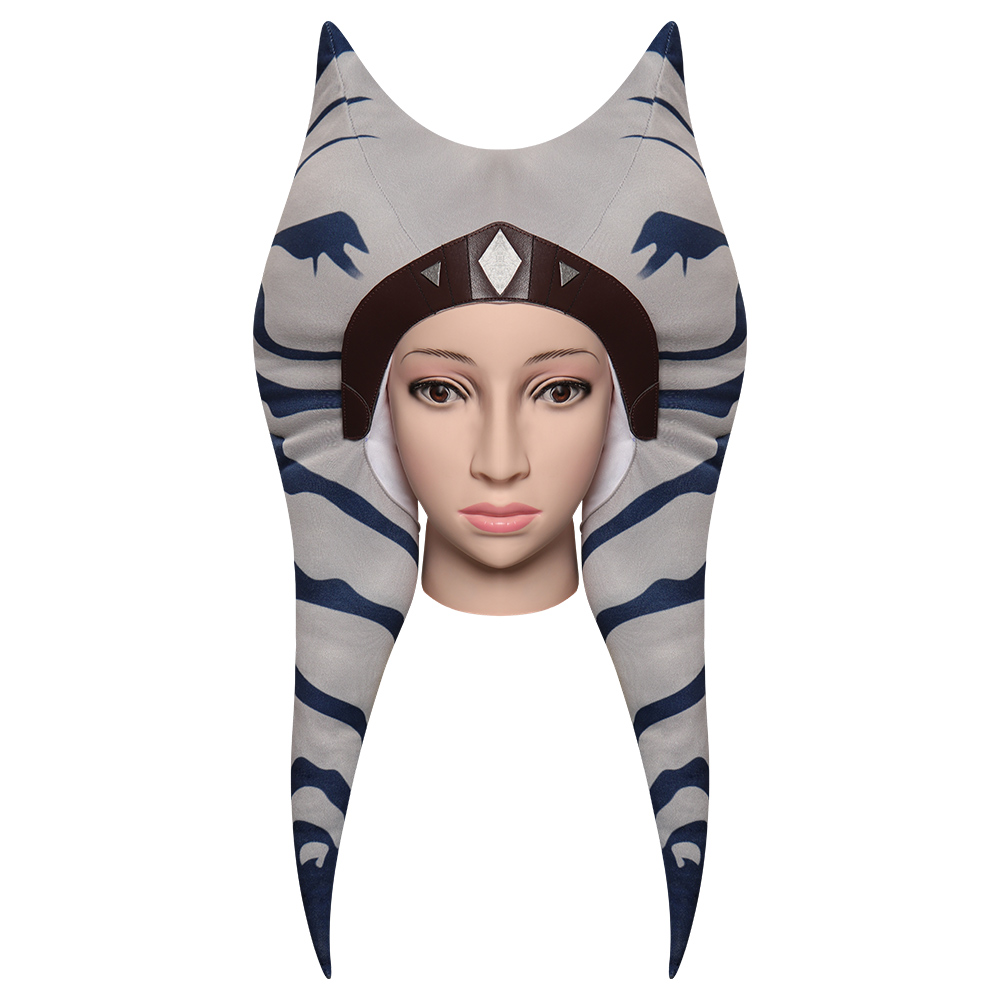 Movie Star Wars Ahsoka Tano Adult Cosplay Costume Hat Cap Headgear Accessories Halloween Suit Props