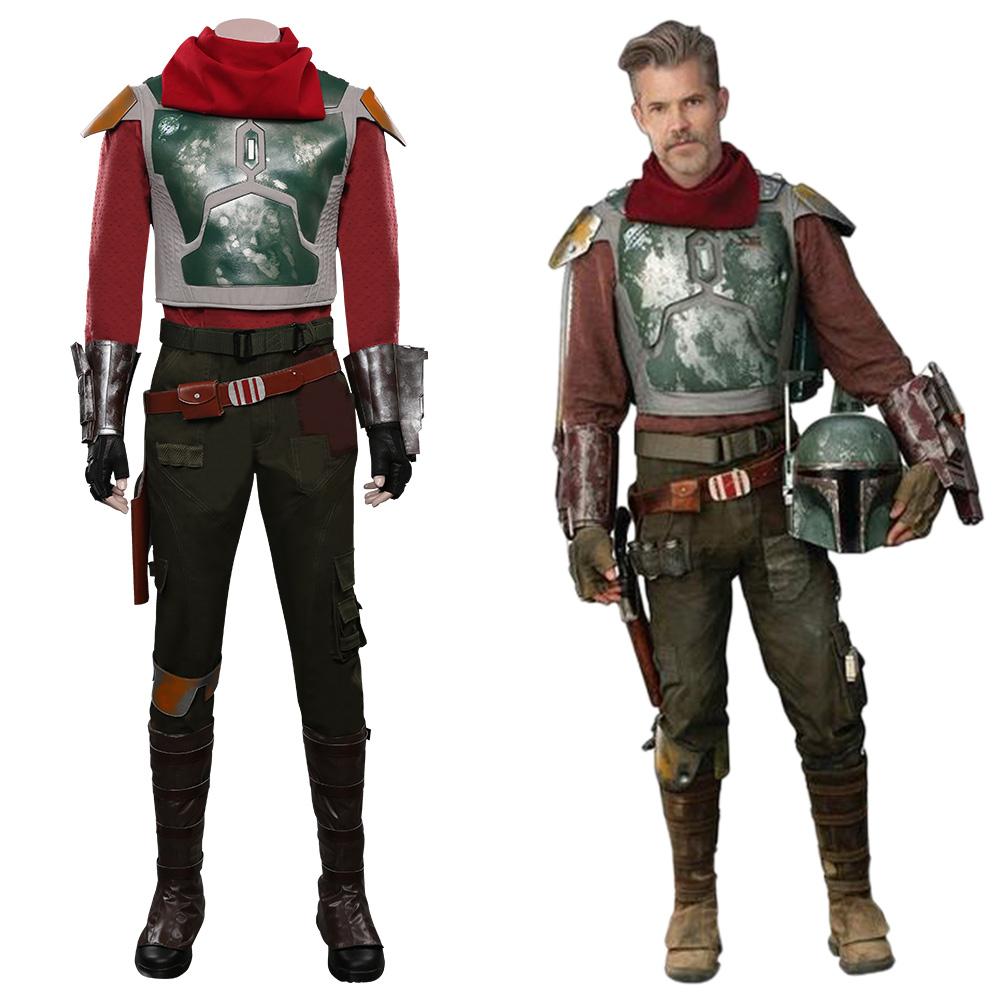 The Mandalorian S2 Cobb Vanth Top Pants Outfits Cosplay Costume Halloween Carnival Suit
