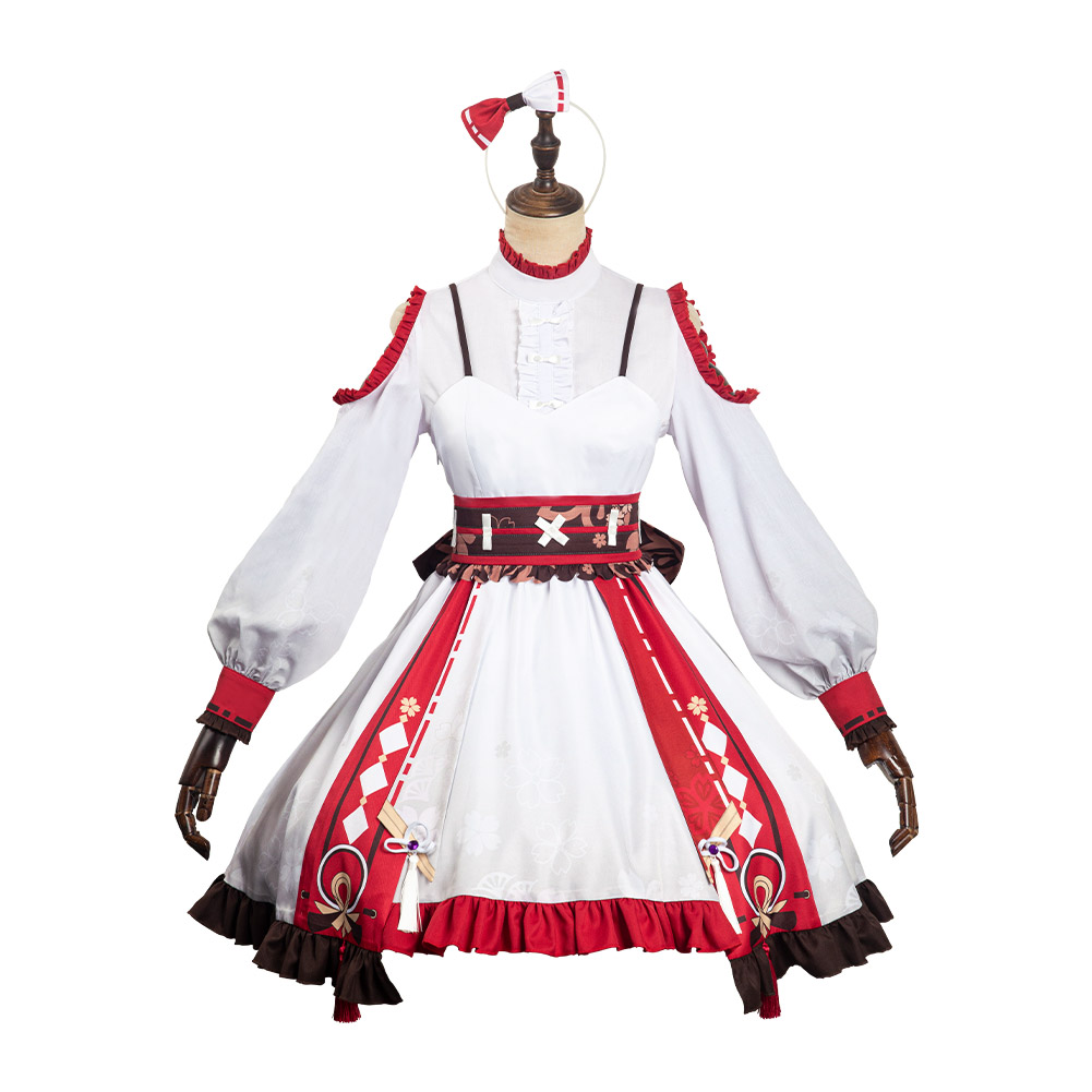 Game Genshin Impact Yae Miko Cosplay Costume Outfits Halloween Carnival Suit